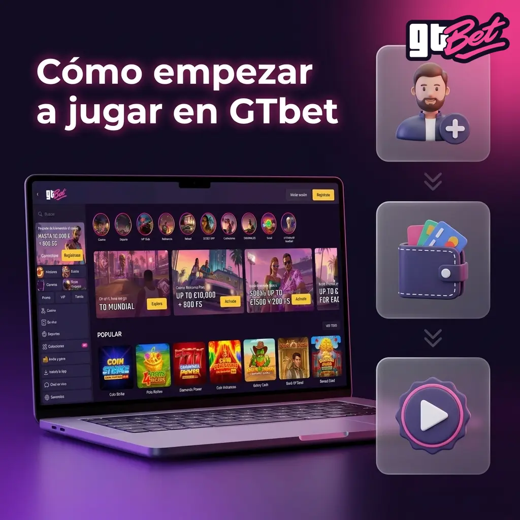 Guía paso a paso para registrarte, verificar tu cuenta y hacer tu primera apuesta en GTbet
