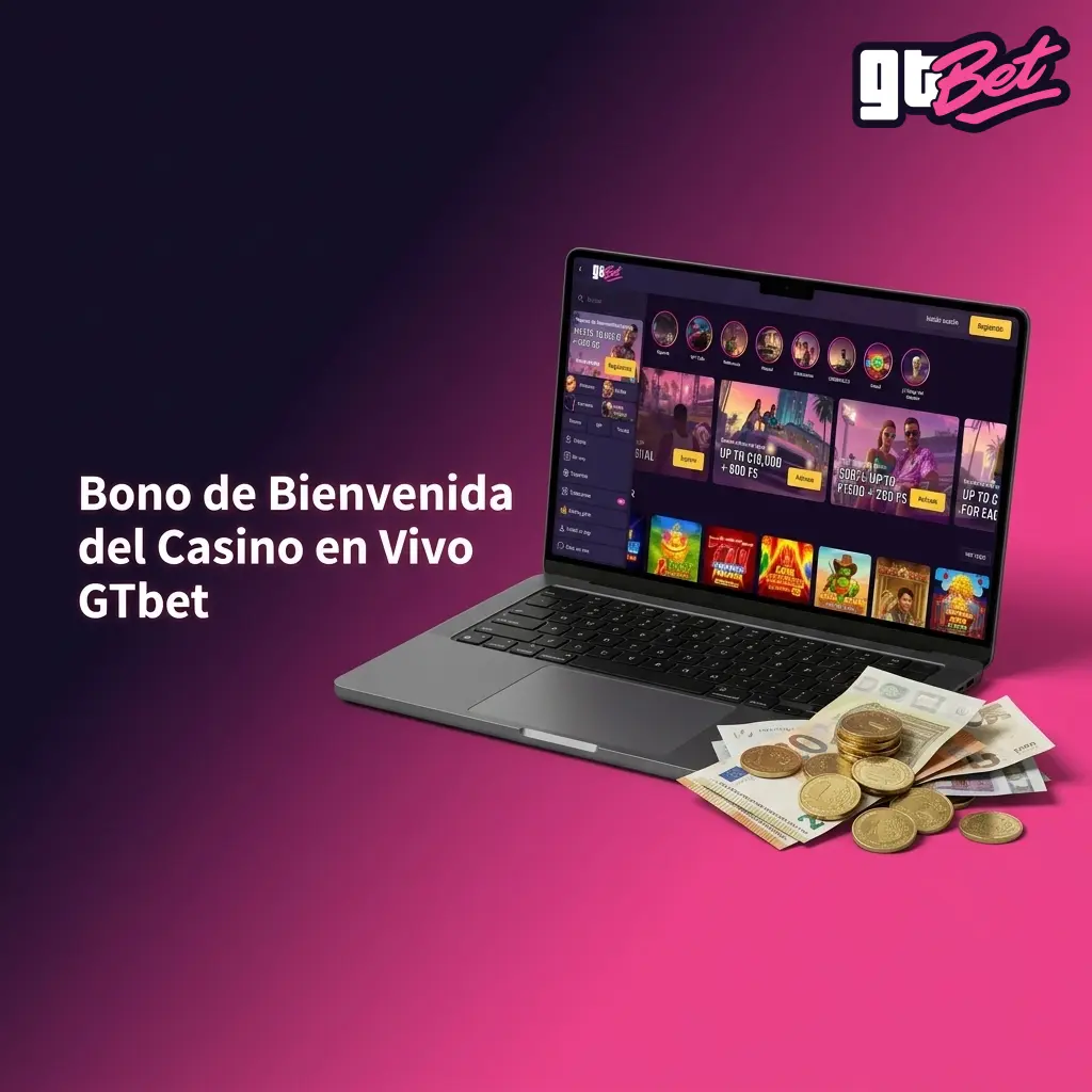 Bono de bienvenida de GTbet Casino en Vivo: 100% hasta 500 EUR más 100 tiradas gratis en el primer depósito
