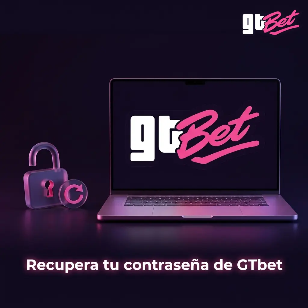 Pantalla de recuperación de contraseña de GTbet mostrando el enlace enviado al correo para crear una nueva clave